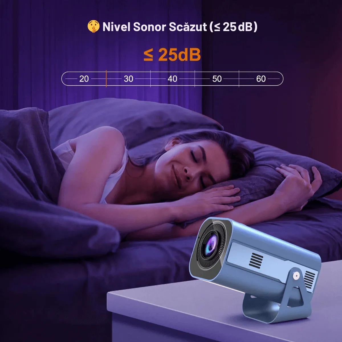 Videoproiector portabil Cinevo CVO‑G1 – Cinema acasă, 4K UHD, Android 11
