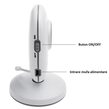 Baby Monitor Cinevo SleepGuard® Pro 720p – Cameră Video HD 3.5”, Comunicare Bidirecțională, Vedere Nocturnă, Senzor Temperatură, Baterie 2000mAh